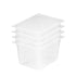 SOGA 200mm Clear Gastronorm GN Pan 1/2 Food Tray Storage Bundle of 4