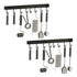 SOGA 2X 41cm Wall Mounted Kitchen Utensil Storage Rack Space-Saving Spatula Organiser with Durable Hooks