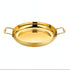 Soga 24cm Flat Base Seafood Dry Pot in Elegant Gold Color with Durable for Kitchen Essential