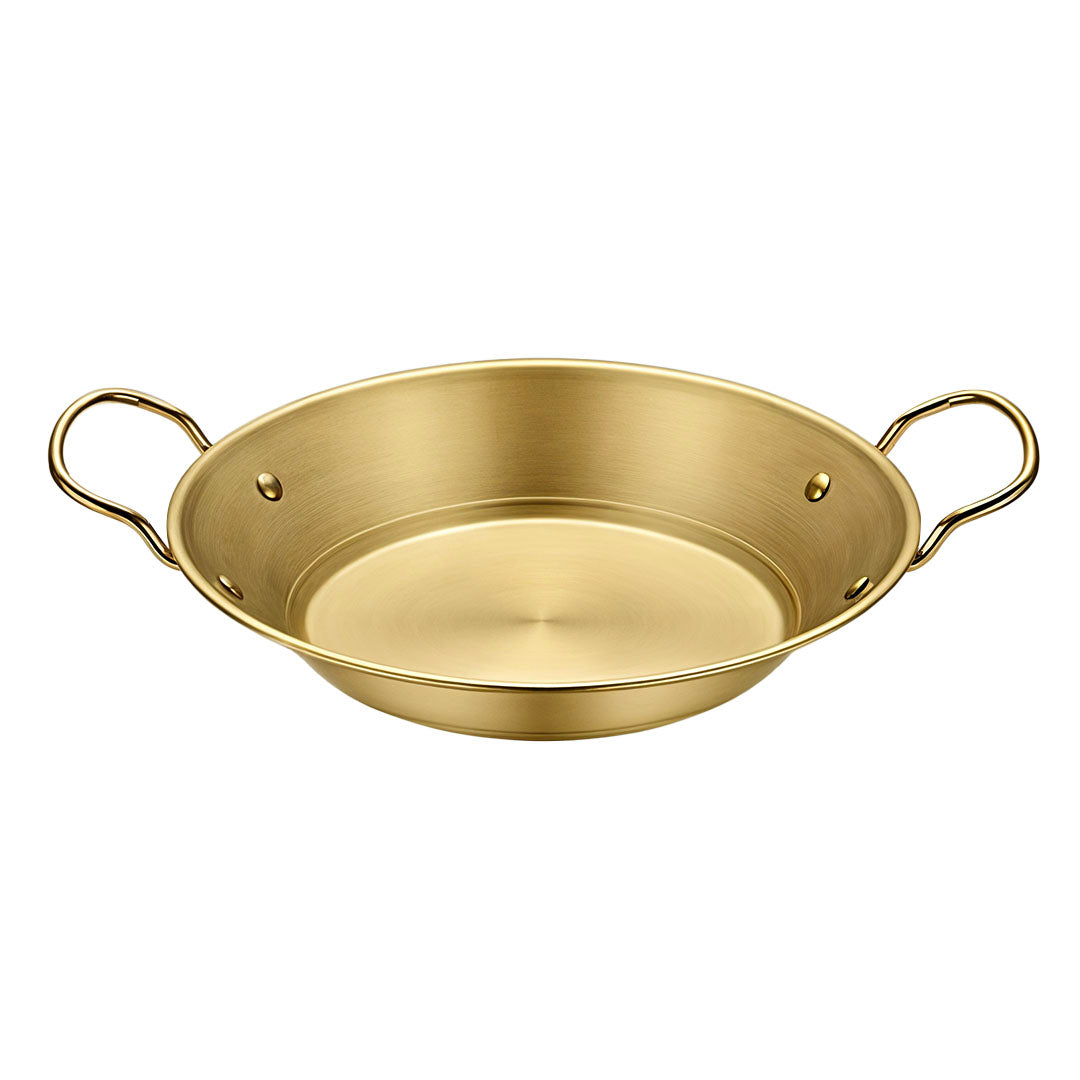 Soga 25cm Signature Dry Pot And crafted with 201 Material in Gold for Kitchen Essential