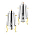 SOGA 2X Stainless Steel Dispenser Beverage Juicer Commercial Buffet Drink Container Jug with Side Handles