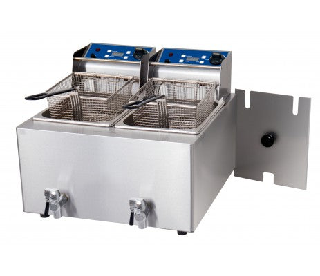 Fryer - Double 8L- W/Tap 2x15amp