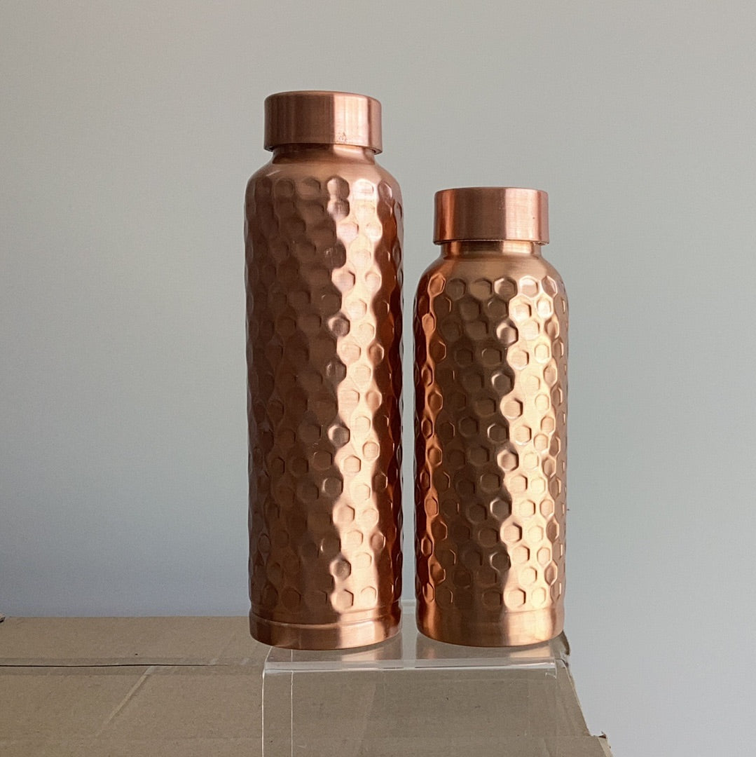 Big Hammered Copper Bottle 750&950 ml (Outer Cap)