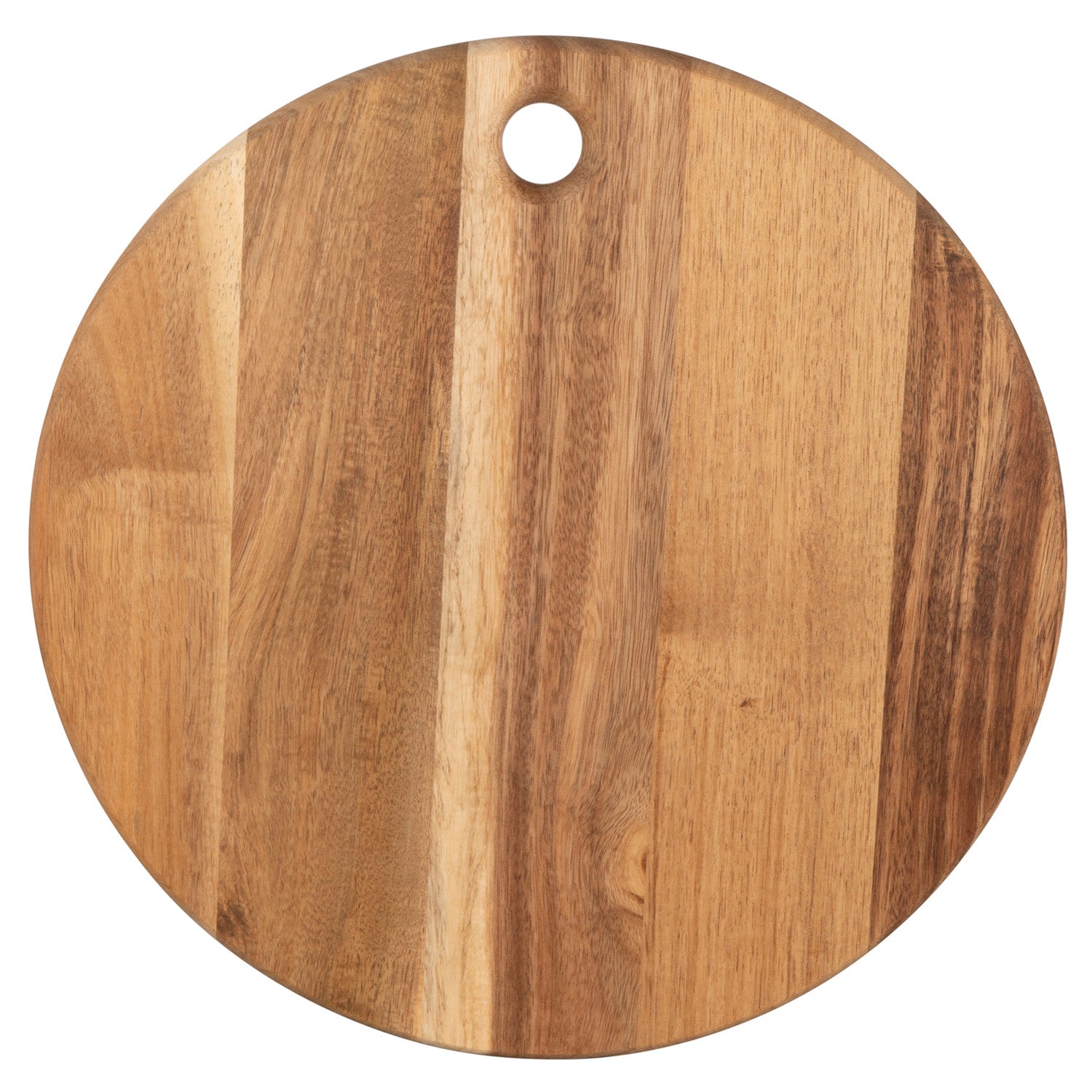 Acacia Round Center Hole Chopping Board 9"