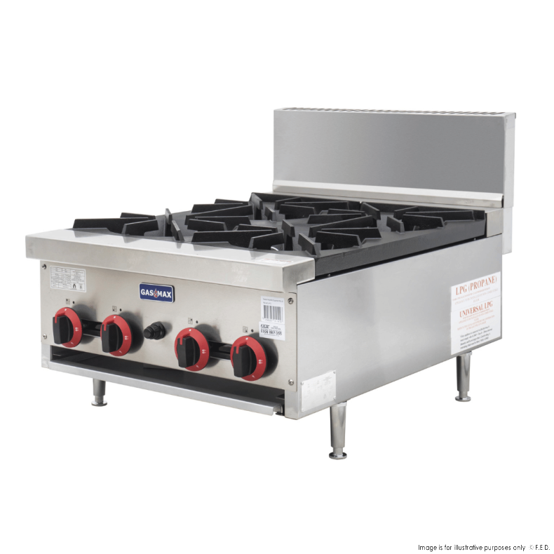 Gas 4 Burner Cook Top 602x824x575mm NG-96mj/h