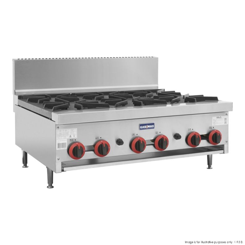 Gas 6 Burner Cook Top 902x824x575mm NG-144mj/h