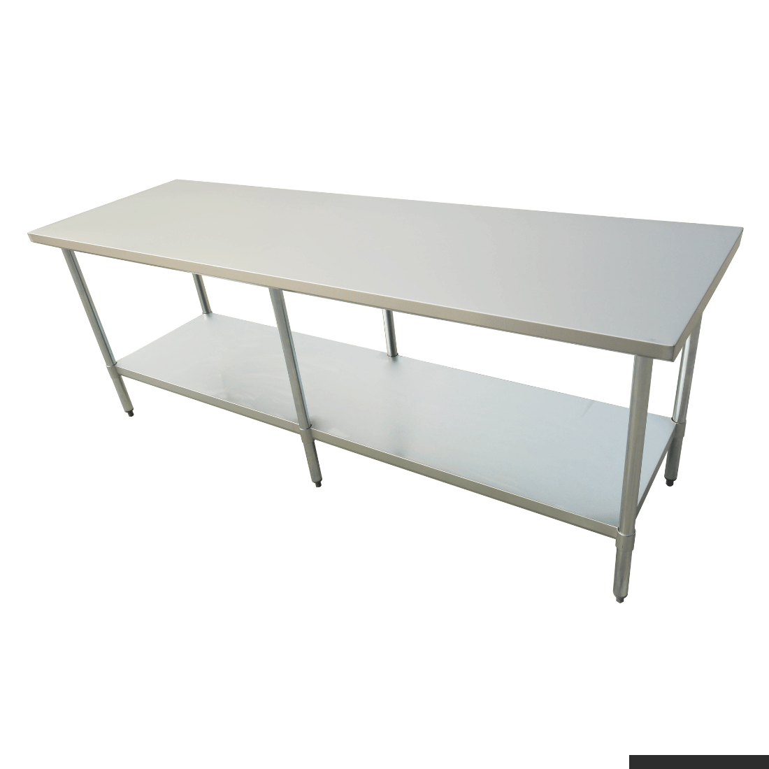 Modular System Economic 304 Grade Stainless Steel Table - 6 legs - 2400-6-WB