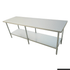 Modular System Economic 304 Grade Stainless Steel Table - 6 legs - 2400-6-WB