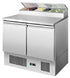 2 DOORS OPEN TOP SALADETTE FRIDGE W900 MM ESL3832