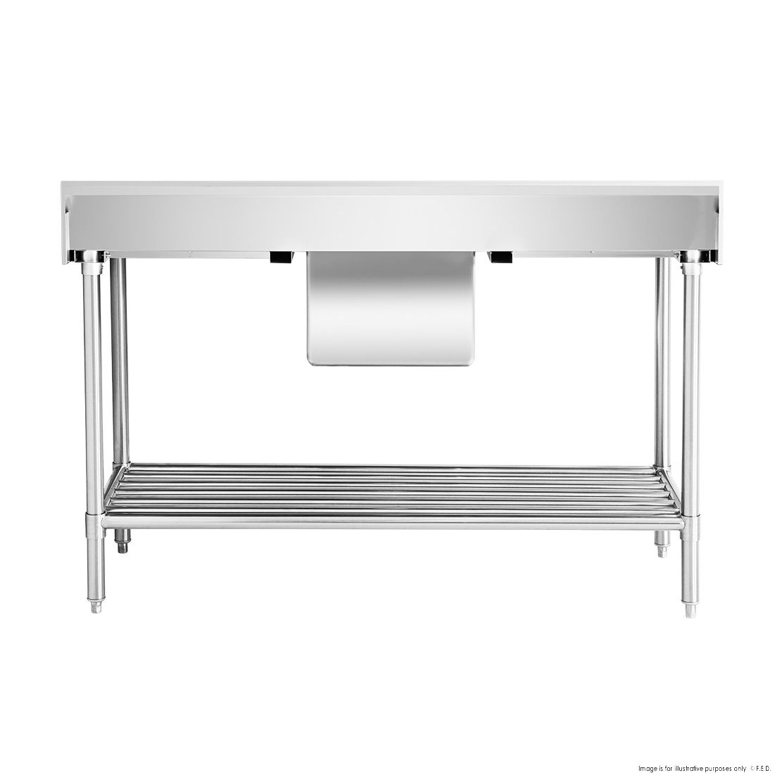 Single Sink Bench - Centre 1500x600x900mm
