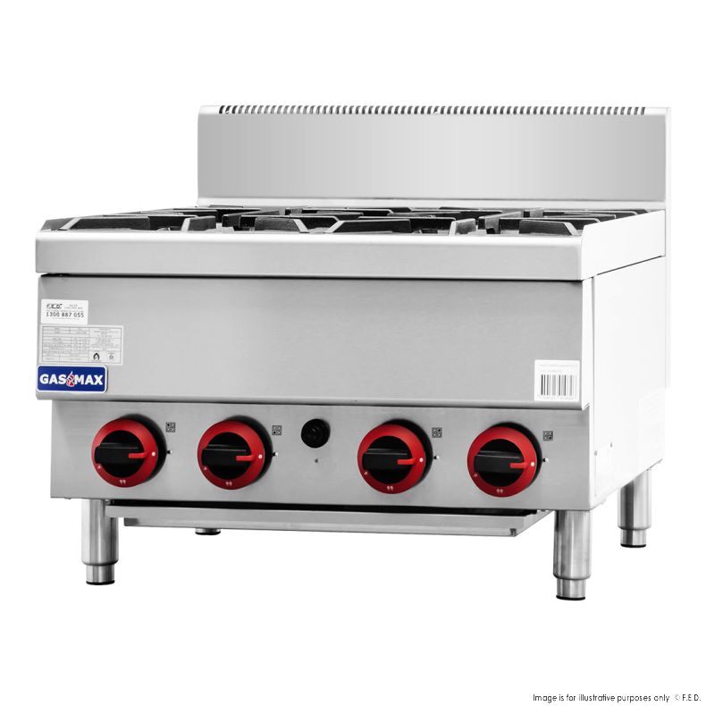 Gas stove 4 Burners with Splashback 601x652x538mm