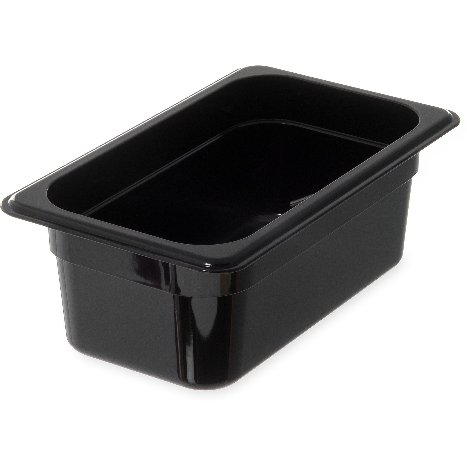 Polycarbonate Food Pan 1/4 Size, 100mm Deep – Black