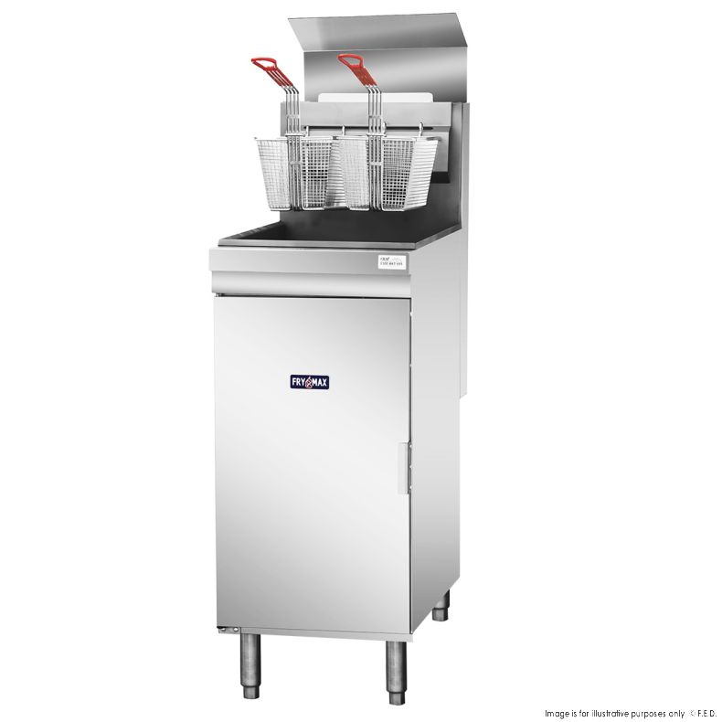 18L 3 Burner Gas Fryer 394x759x1195mm LPG - 90mj/h