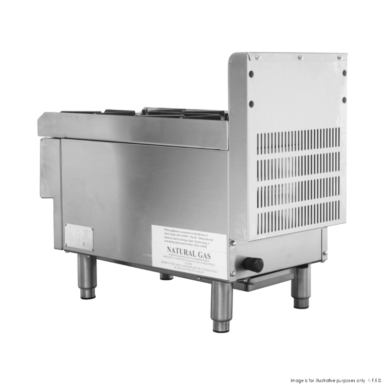 Gas stove 2 Burners with Splashback 305x652x538mm