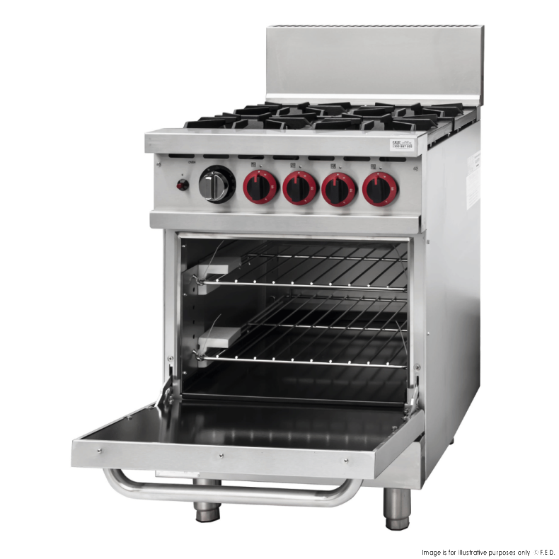 Four gas burner with oven with flame failure 182MJ