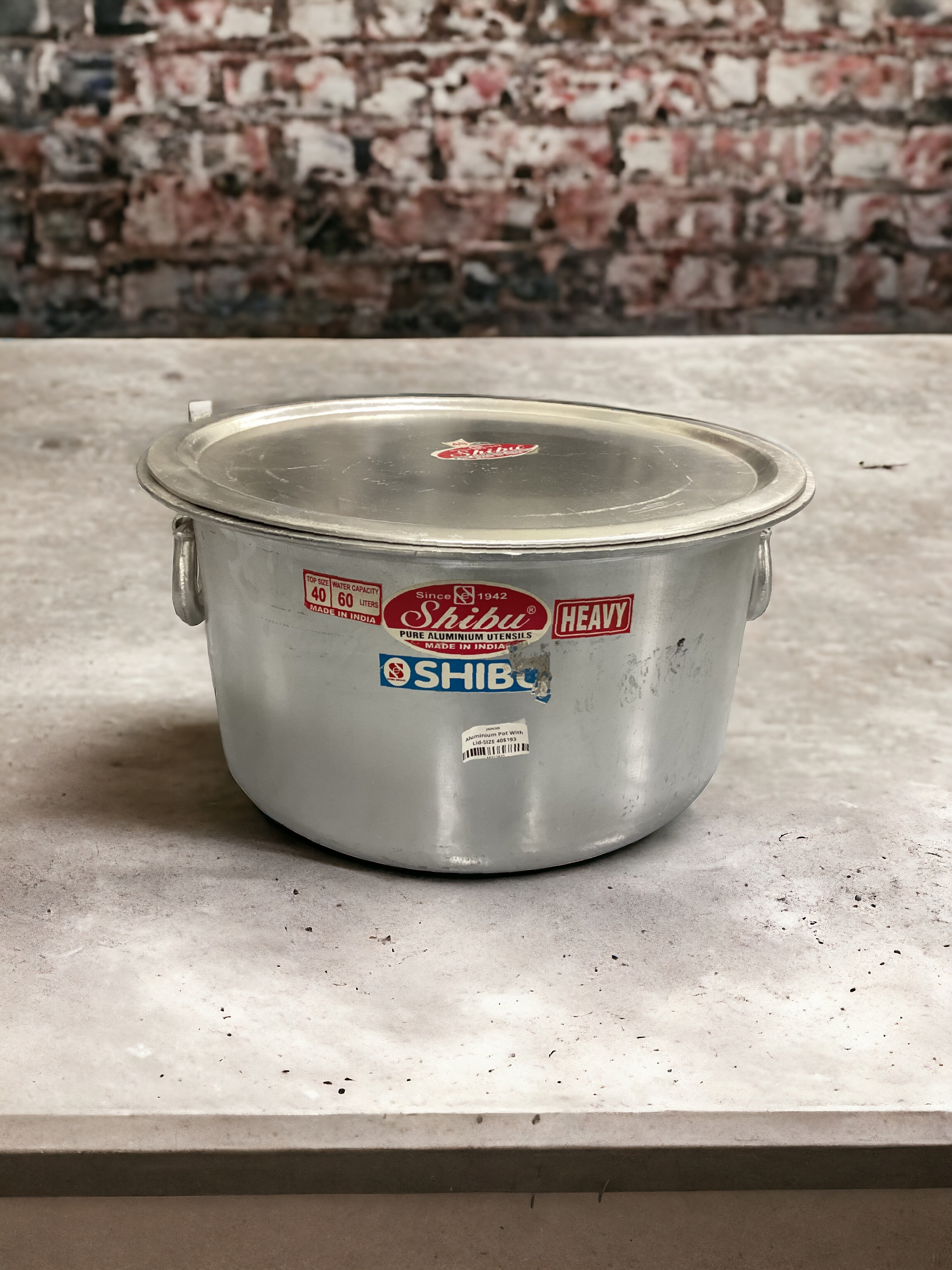 Aluminium Pot With Lid-SIZE 40