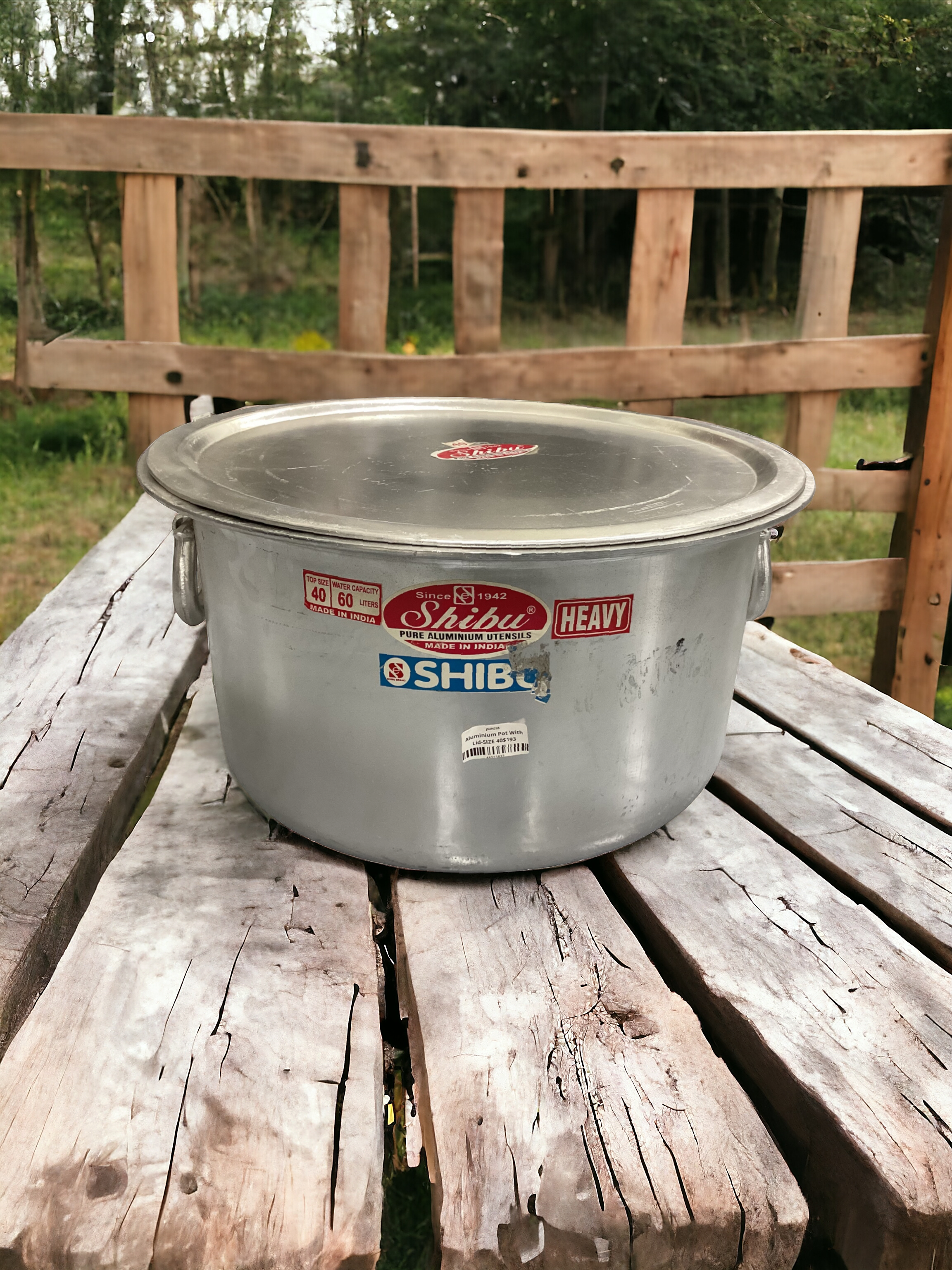 Aluminium Pot With Lid-SIZE 40