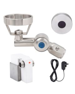 GUARDIAN - Stainless Steel 45 Degree Sensor Operated Bubbler with Metal Mouthguard