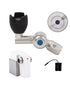GUARDIAN - Stainless Steel 45 Degree Sensor Operated Bubbler with Silicone Mouthguard. 6 Second Timed Flow