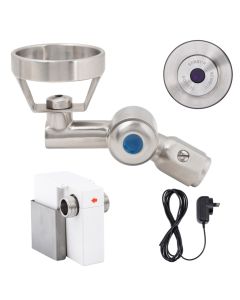 GUARDIAN - Stainless Steel 45 Degree Sensor Operated Bubbler with Metal Mouthguard. 6 Second Timed Flow
