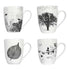 Coffee Mug 360ml BW Tree