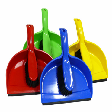 Plastic Dust Pan Set- YELLOW