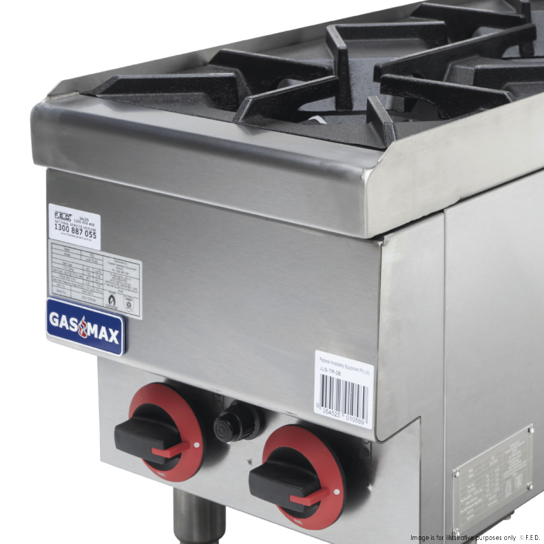 Gas stove 2 Burners with Splashback 305x652x538mm