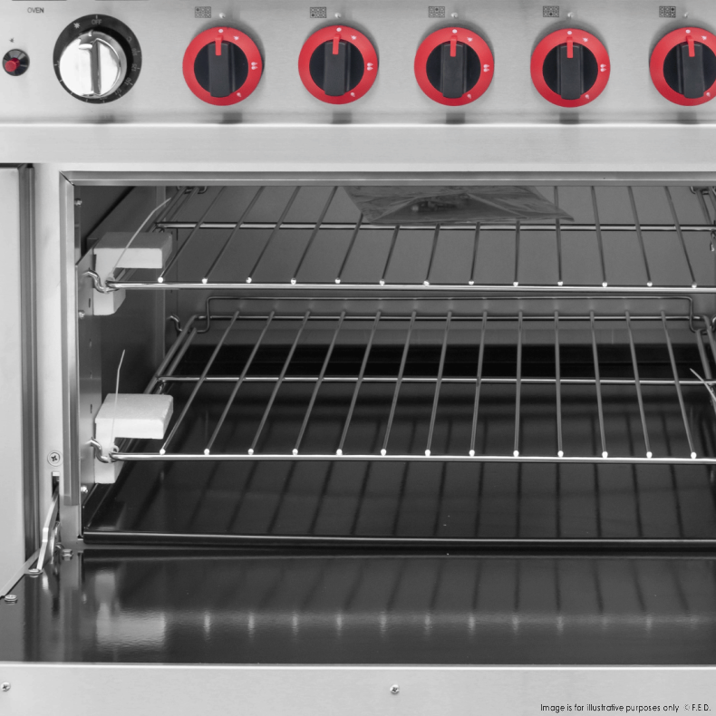 Six gas burner with oven with flame failure 258MJ