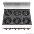 Gas 6 Burner Cook Top 902x824x575mm LPG-120mj/h