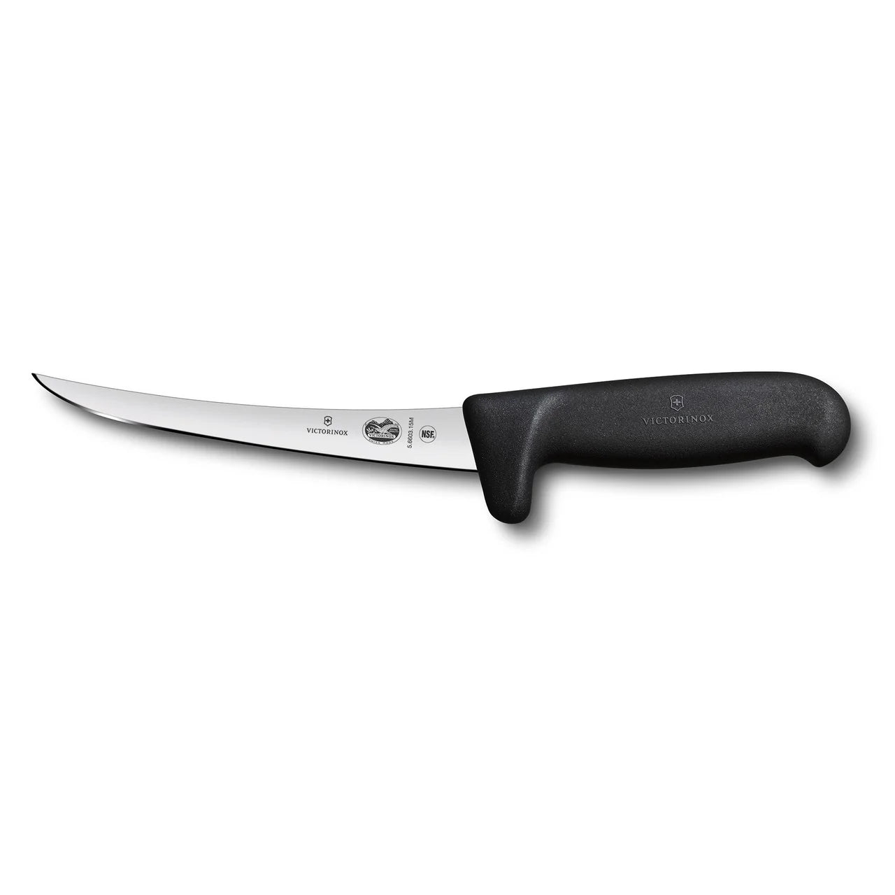 Victorinox Boning Knife, 15cm Curved, Safety Grip, Narrow Blade