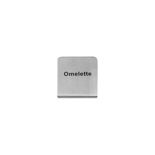 STAINLESS STEEL BUFFET SIGN- OMELETTE