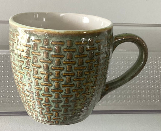 Brown Ceramic Coffee Mug 2.75"