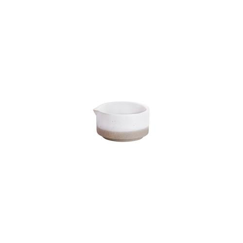 JUG NO HANDLE 80ML 76X30MM WHITE PEBBLE SOHO TABLEKRAFT