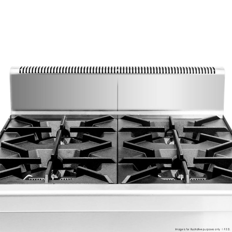 Gas stove 4 Burners with Splashback 601x652x538mm