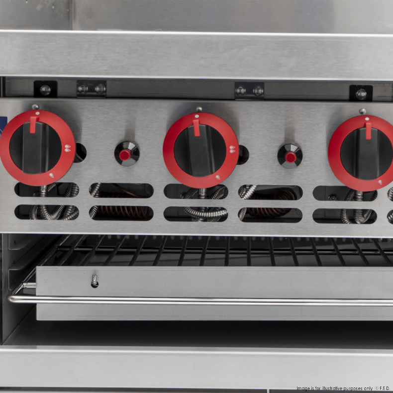 Gas Griddle & Gas Toaster 610x815x970mm NG - 46.5mj/h NAT 3/4 REG