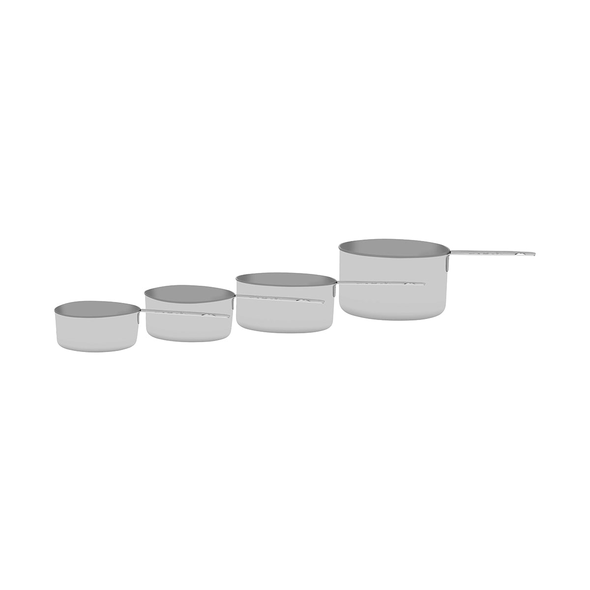 Measuring Cup set solid Handle SS 4pc