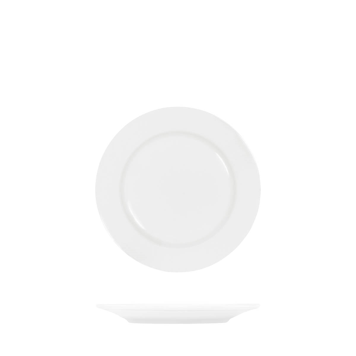 TABLEKRAFT CORE WHITE ROUND PLATE RIM SHAPE- 150mm (Box of 6)