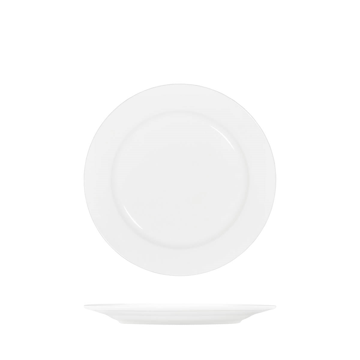 TABLEKRAFT CORE WHITE ROUND PLATE RIM SHAPE- 225mm (Box of 4)