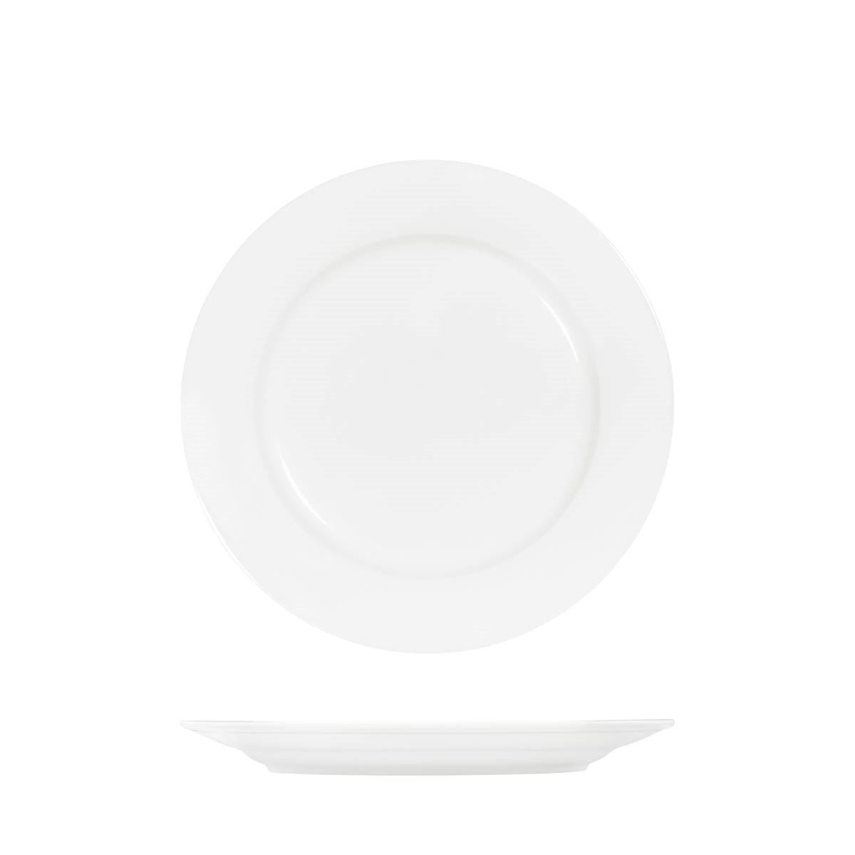 TABLEKRAFT CORE WHITE ROUND PLATE RIM SHAPE- 280mm (Box of 3)