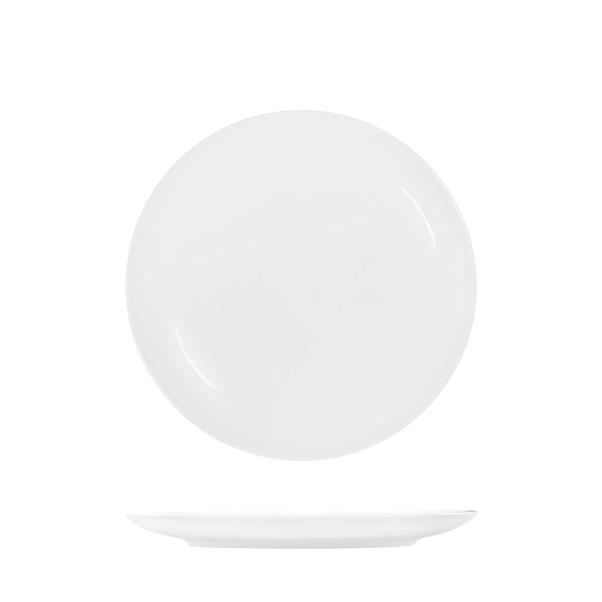 TABLEKRAFT CORE WHITE ROUND PLATE COUPE SHAPE-280mm (Box of 3)