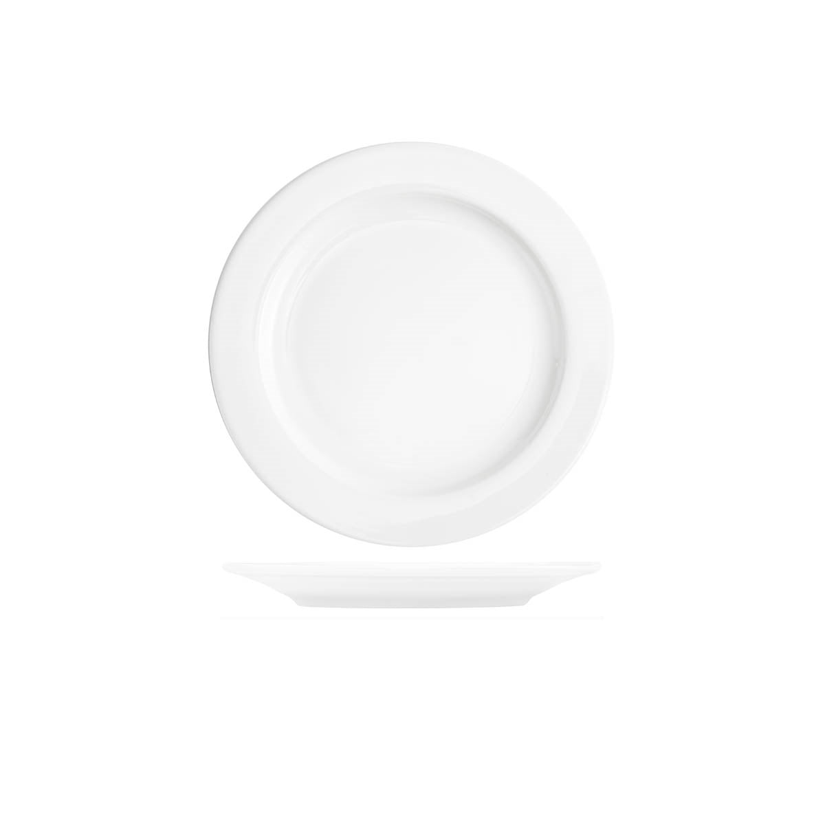 TABLEKRAFT CORE WHITE BANQUET ROUND PLATE 230x20mm (Box of 6)