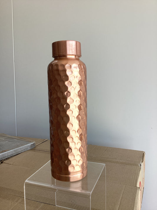 Big Hammered Copper Bottle 950 ml (Outer Cap)