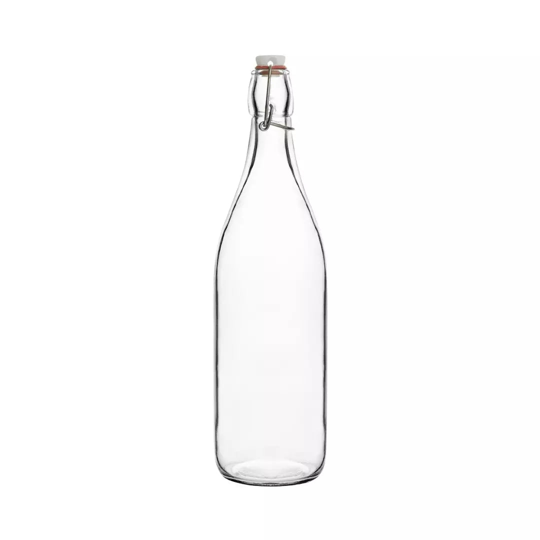 Glass Water Bottle - Round 1000ml