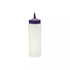 SAUCE BOTTLE-750ml "CATER-RAX" PURPLE TOP/CLEAR BODY