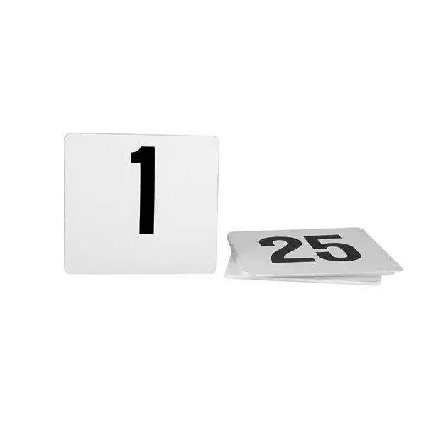 TABLE NUMBER SET- 1-25