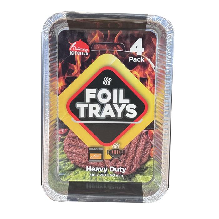 Foil Rect Sml 31x21x5cm PK4