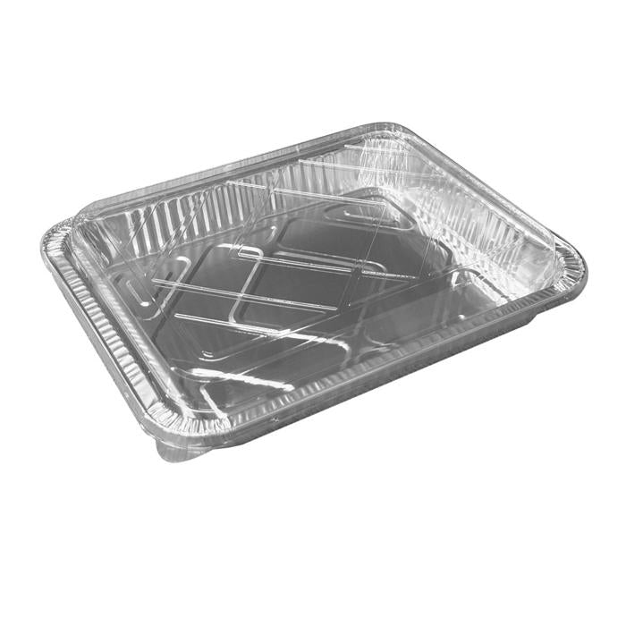 Foil Rect Lids 32x24x4cm Pk3