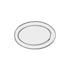 Oval Platter Rolled Edge Stainless Steel 350x270mm