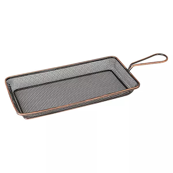 RECTANGULAR SERVICE BASKET-260x130x30mm (ANTIQUE COPPER)