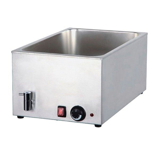 BAIN MARIE WITH MECHANICAL CONTROLLER AND DRAIN 580X340X245 | COOKRITE 8710